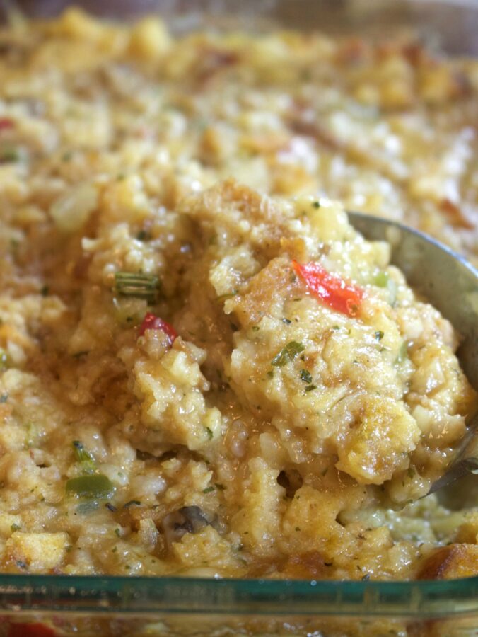 Cornbread Dressing w/ Sausage ( Dollar Tree Gourmet Recipe)
