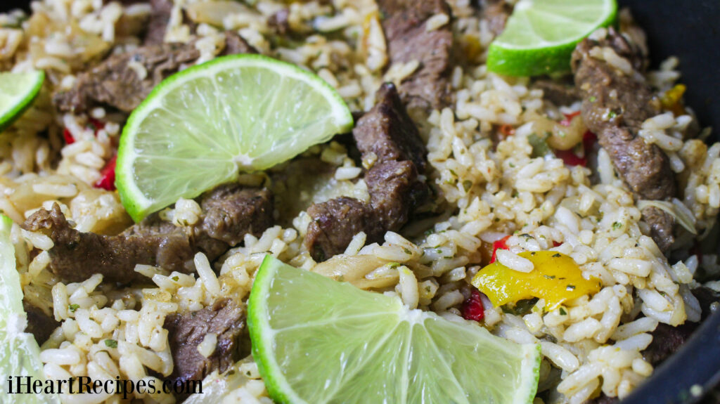 Steak Fajita Skillet | I Heart Recipes