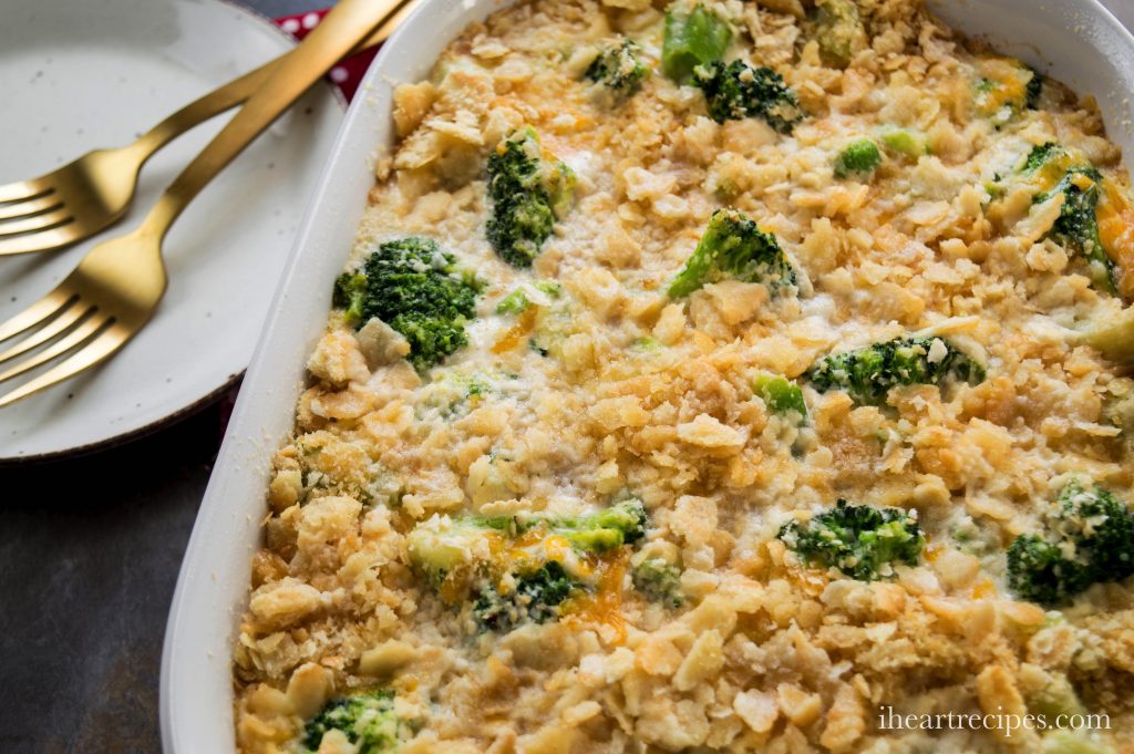This Southern Broccoli Casserole Recipe is a great way to add some greens into your side dish