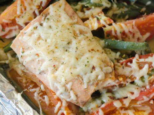 salmon packets with vegetables