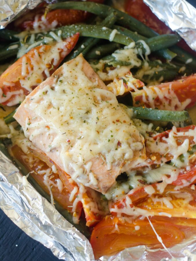 salmon packets with vegetables