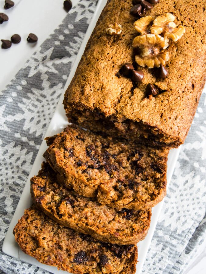 zucchini bread with chocolate chips