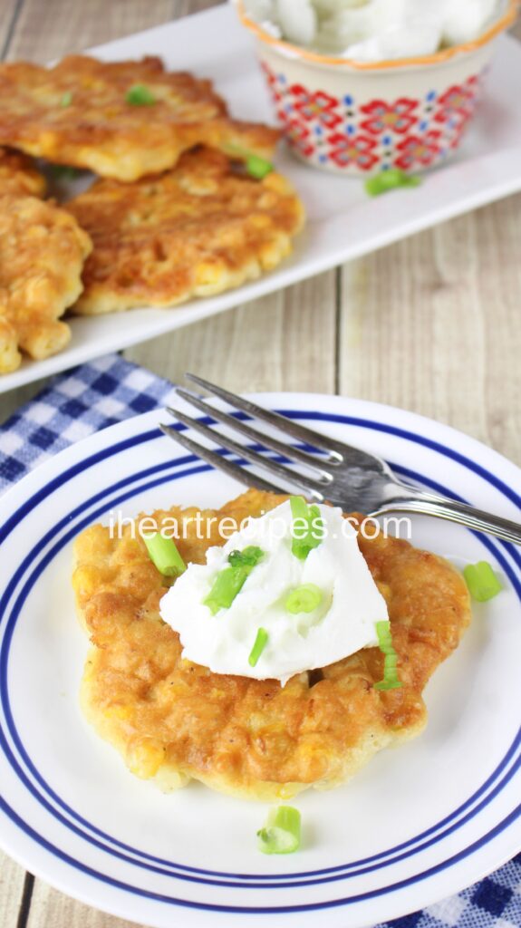 Southern Fried Corn Fritters are the perfect side to any chicken dish!