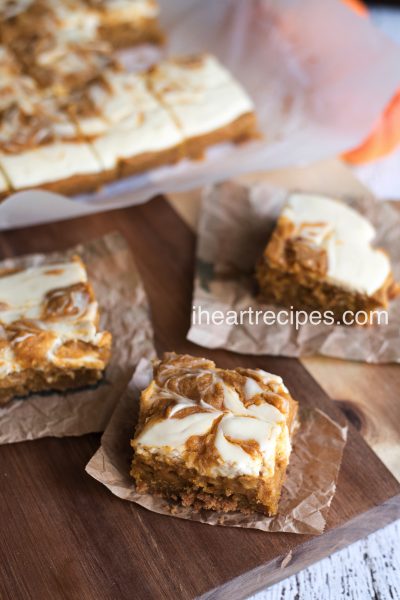 Pumpkin Cheesecake Bars