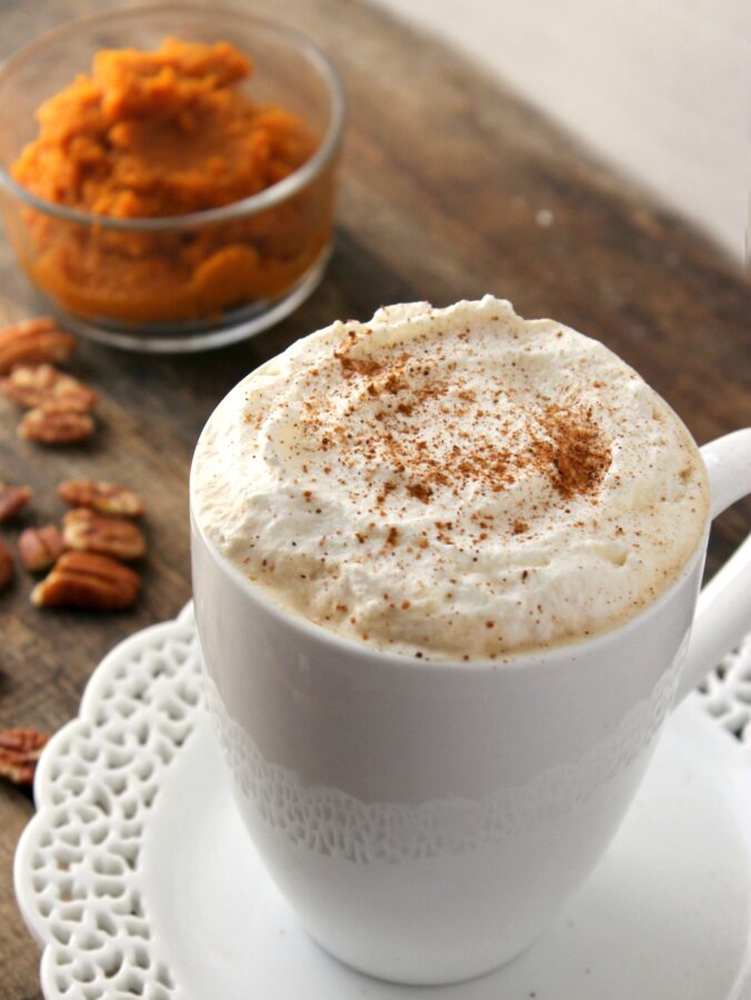 homemade pumpkin spice latte