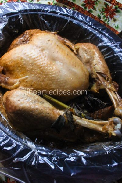 How to Cook a Turkey in a Crockpot - Mimosas & Motherhood