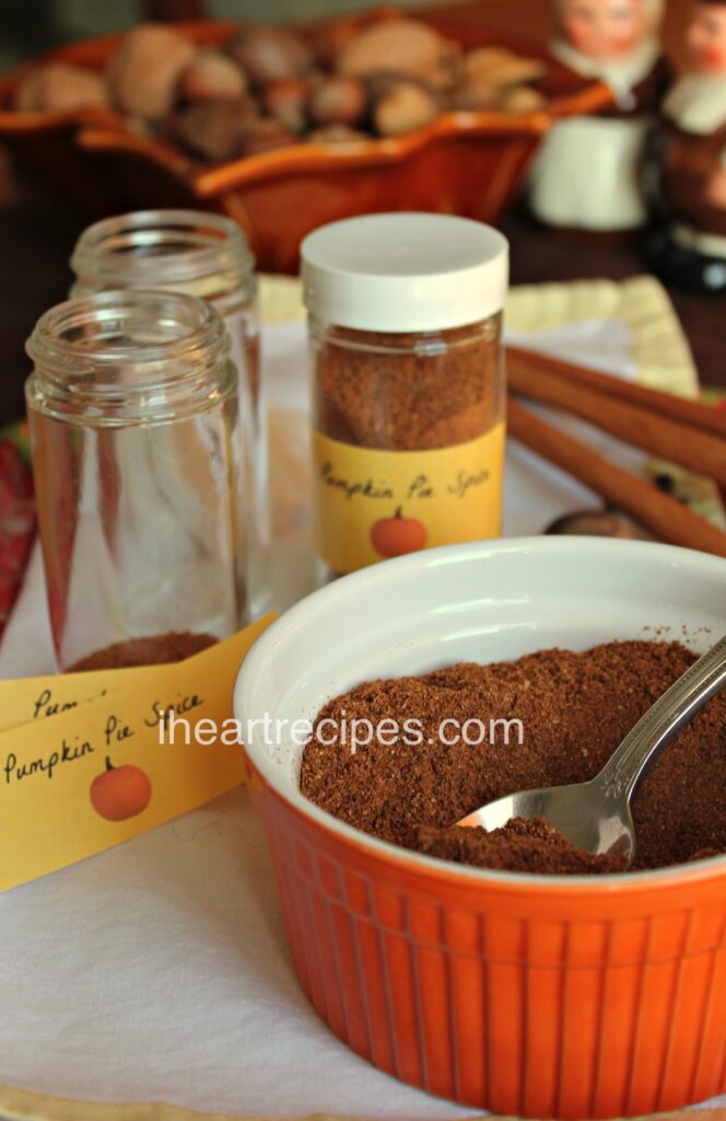 Homemade pumpkin pie spice is a fall necessity for baking.