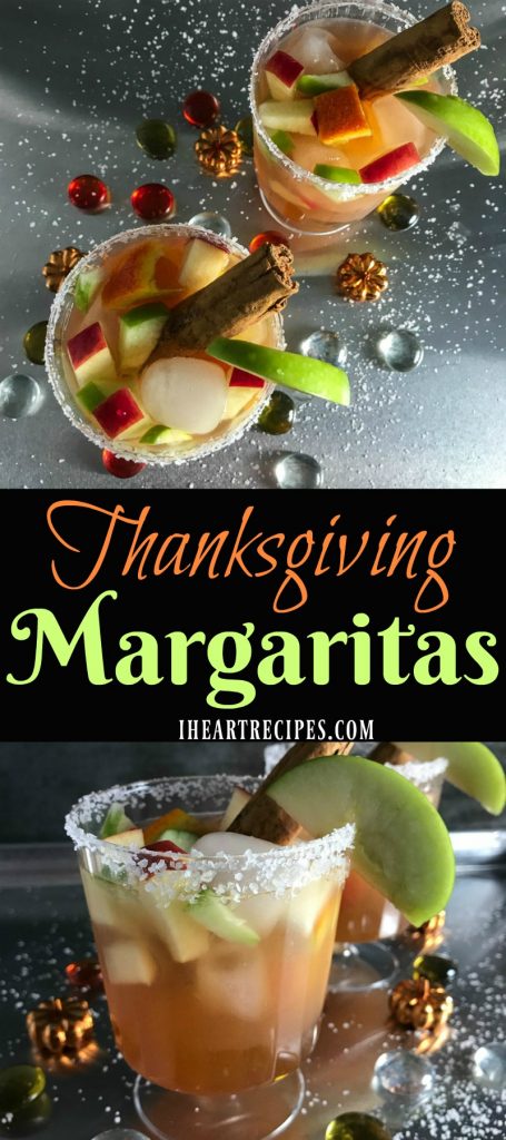 Thanksgiving Margaritas are the perfect festive cocktail to serve at your holiday parties.