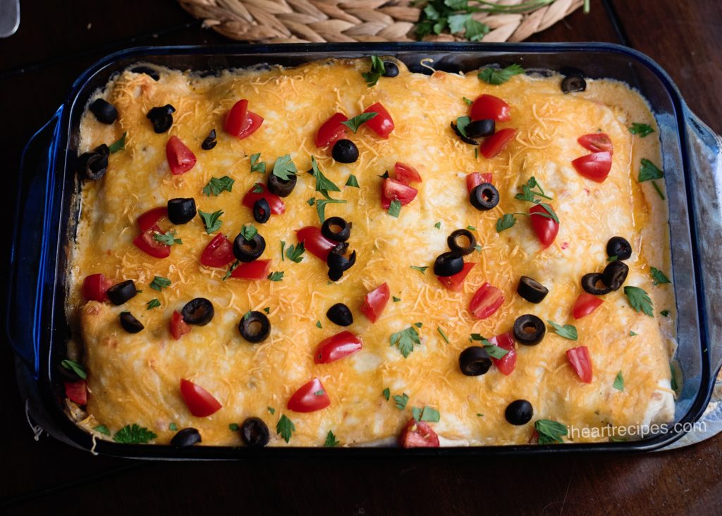 Enchiladas for breakfast?! This cheesy goodness is a super easy recipe!