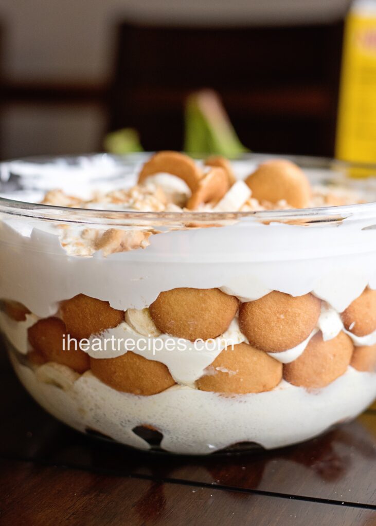 This Vanilla Wafer Banana Pudding is sweet and creamy with a bit of crunch!