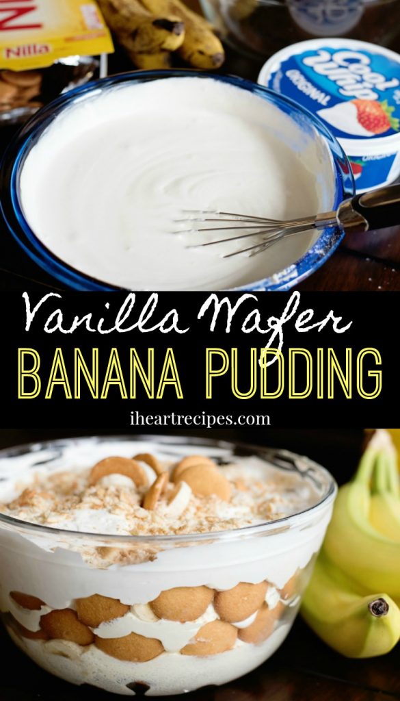 Vanilla Wafer Banana Pudding | I Heart Recipes