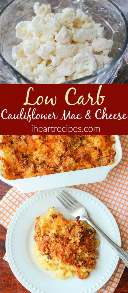 Low Carb Cauliflower Mac and Cheese is a healthy alternative to a classic comfort food. 