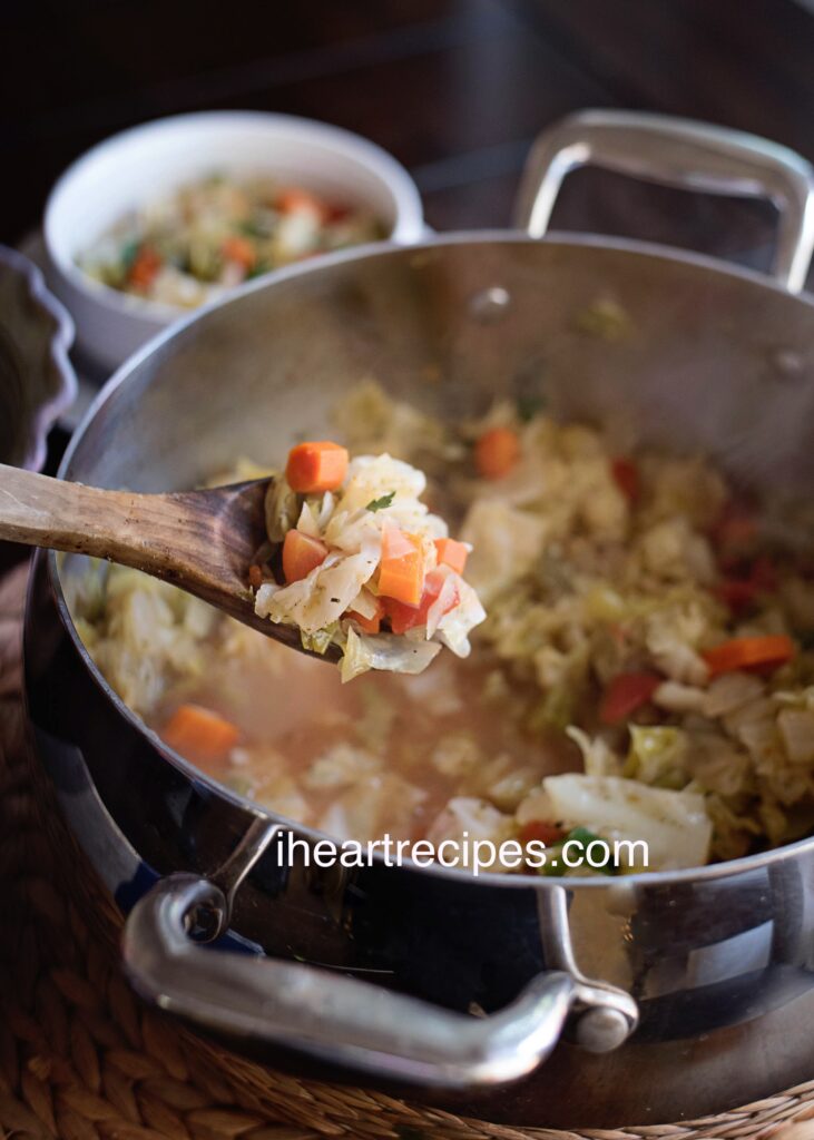 Cabbage soup doesn't have to be bland, you can get all the nutrients and the flavor without sacrificing your waistline!