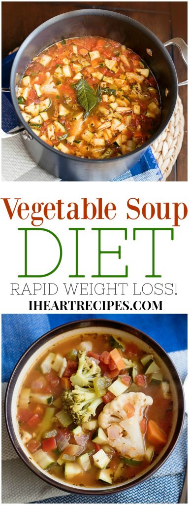 7 Day Vegetable Soup Diet from I Heart Recipes