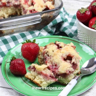 Strawberry Cobbler with fresh OR frozen strawberries