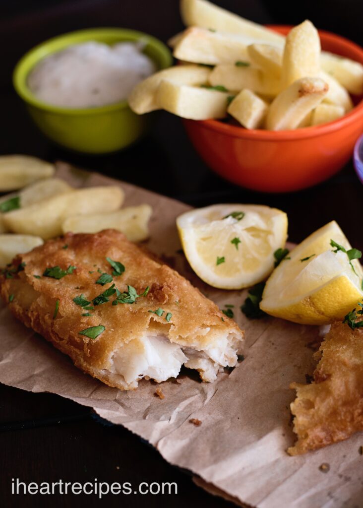 Tender, flakey fish with crispy fries and creamy tartar sauce