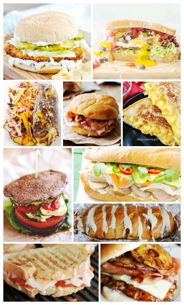 This ten-image collection showcases filling sandwich and panini tailgate recipes to give your guests plenty of options.