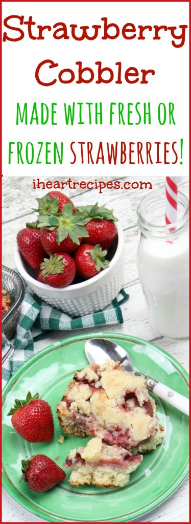 Strawberry Cobbler I Heart Recipes