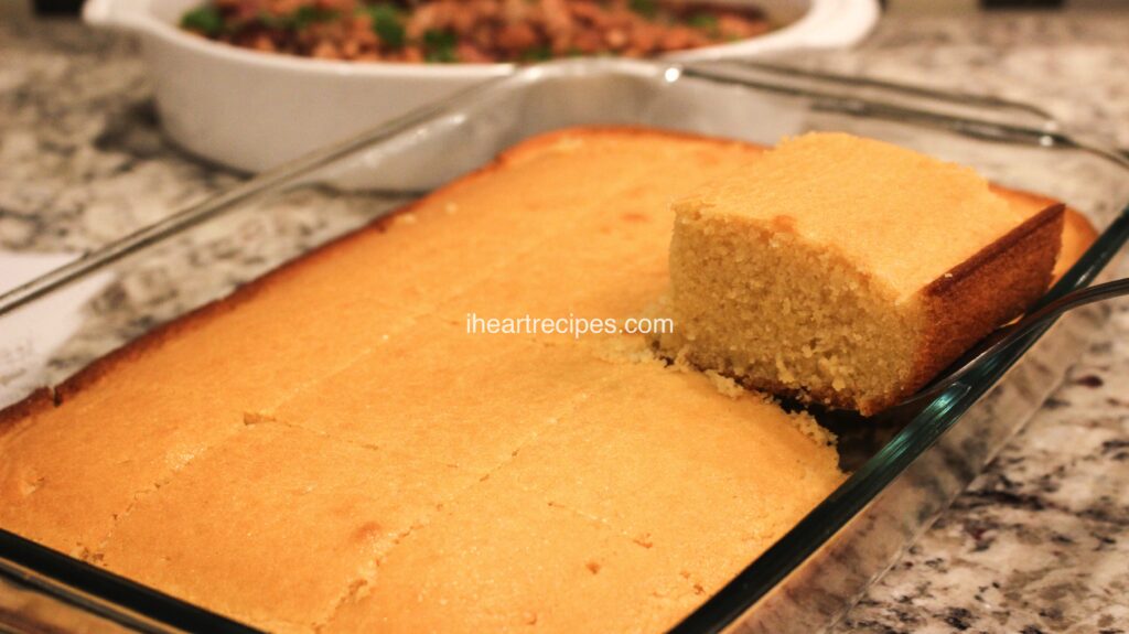 This southern style cornbread is the perfect combo of sweet and comfort.