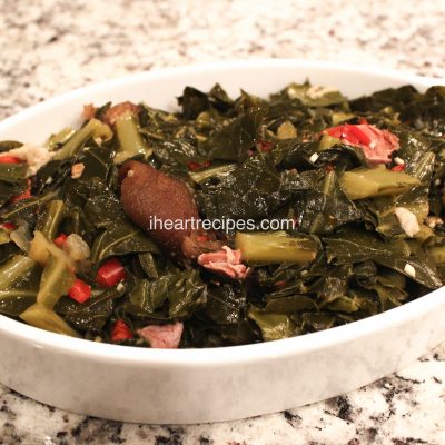 Southern Collard Greens Recipe with Ham Hocks