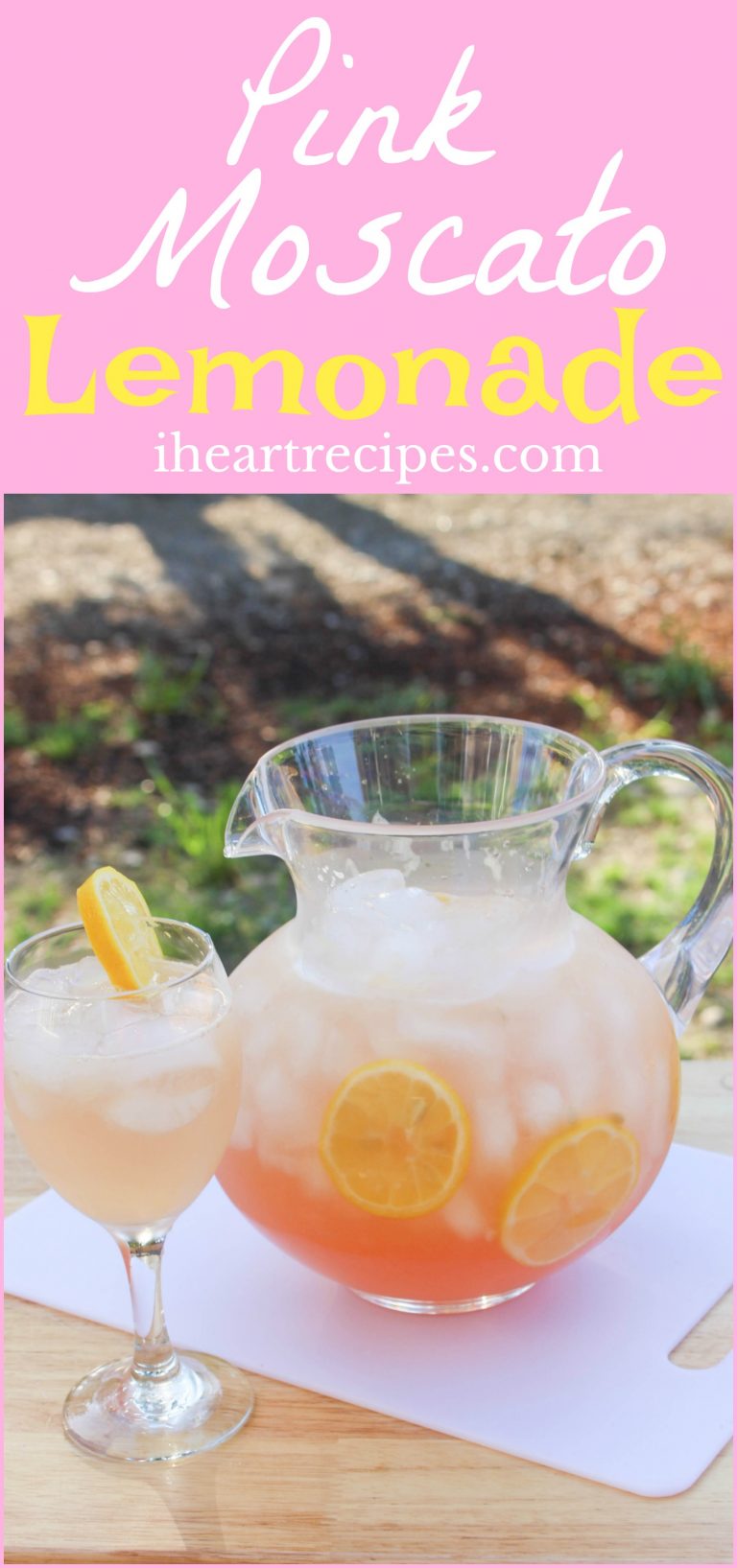 Pink Moscato Lemonade Recipe I Heart Recipes