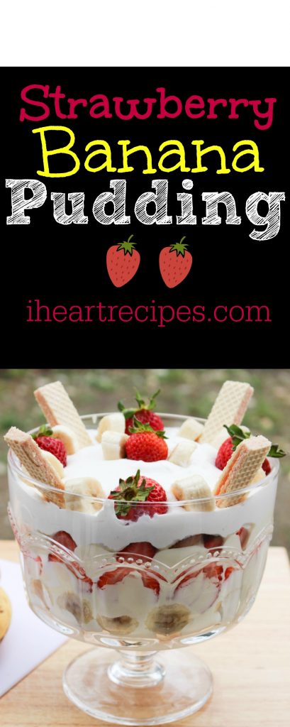 Fresh and creamy, this Strawberry Banana Pudding is a sweet treat!