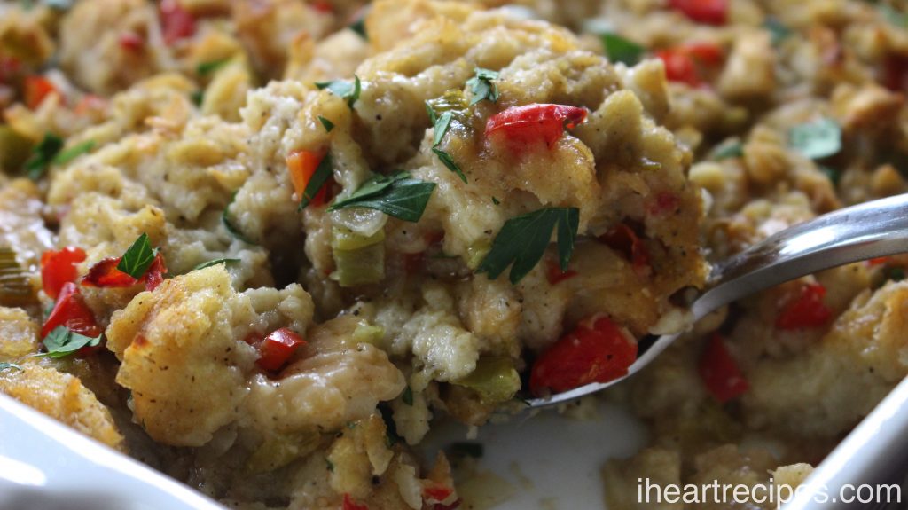 Homemade Stuffing with French Bread | I Heart Recipes