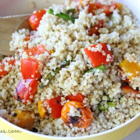 Quinoa Salad with grilled vegetables