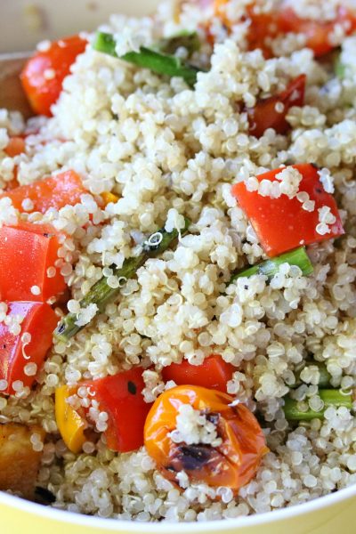 Quinoa Salad with grilled vegetables