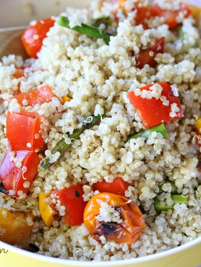 Quinoa Salad with grilled vegetables