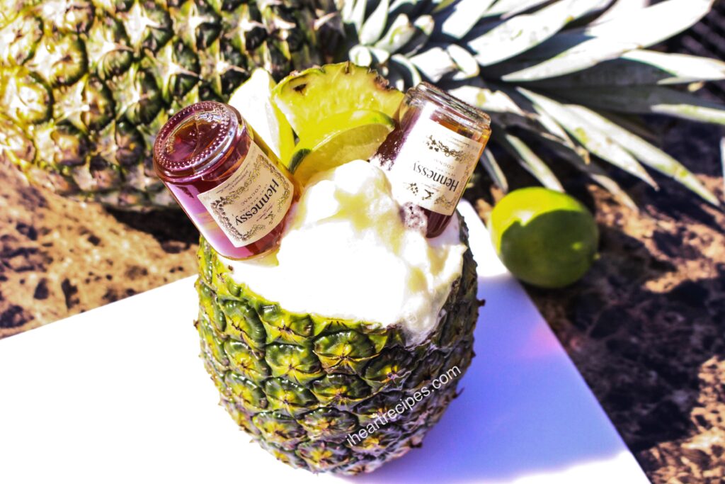 Using fresh pineapple juice takes this Hennessy margarita recipe to another level!