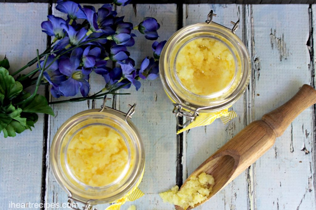 Homemade Lemon Body Scrub