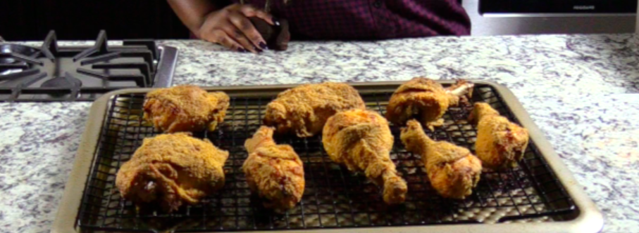 This oven fried chicken recipe is extra crispy and extra flavorful