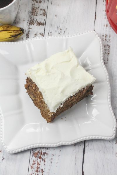 Old fashioned hummingbird cake with cream cheese frosting