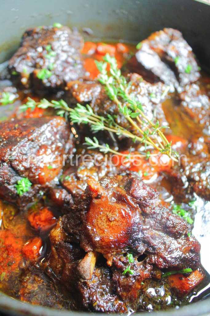 Stovetop Oxtails are fall-off-the-bone tender!