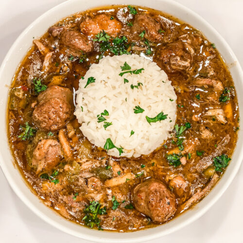 Chicken, Andouille, and Red Bean Gumbo — Our American Cuisine