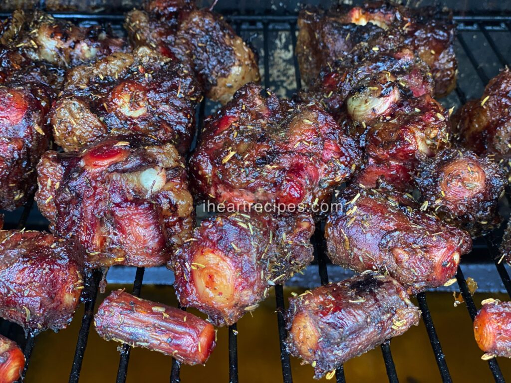 Fall-off-the-bone tender smoked oxtails