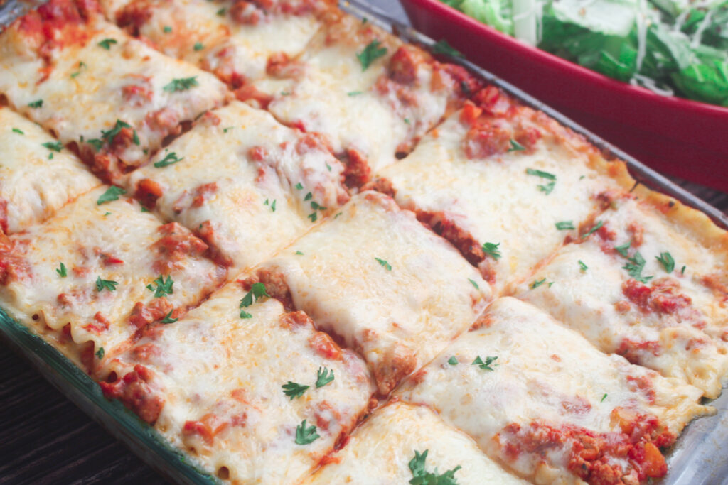 Deliciously cheesy turkey lasagna is an easy dinner recipe for the family