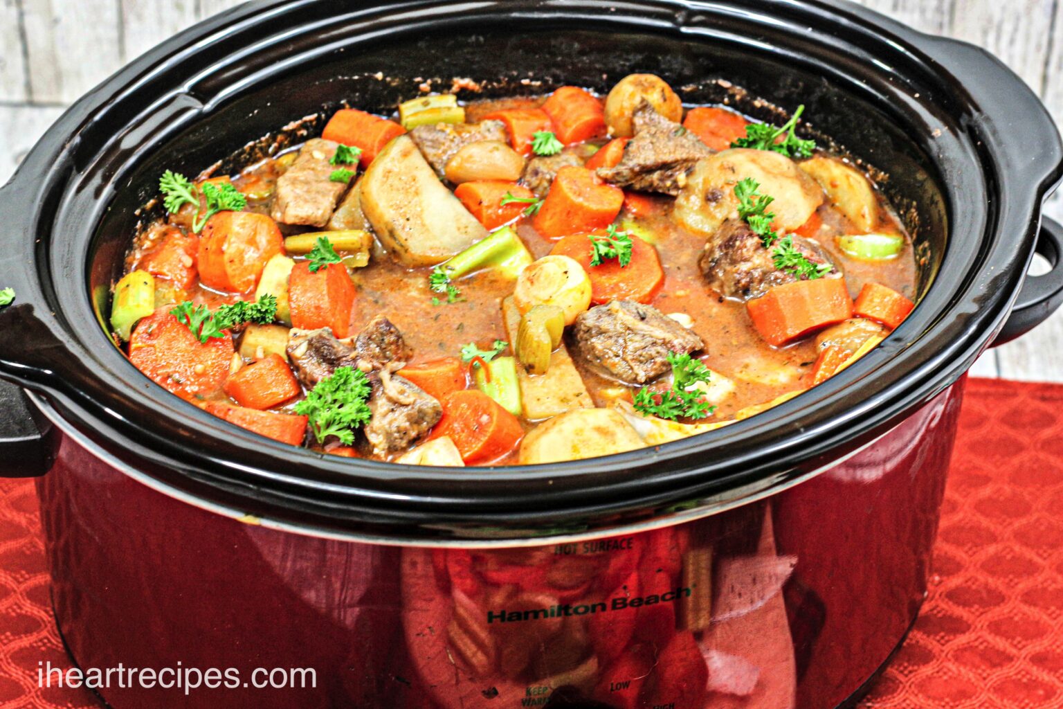 Slow Cooker Beef Stew Recipe I Heart Recipes