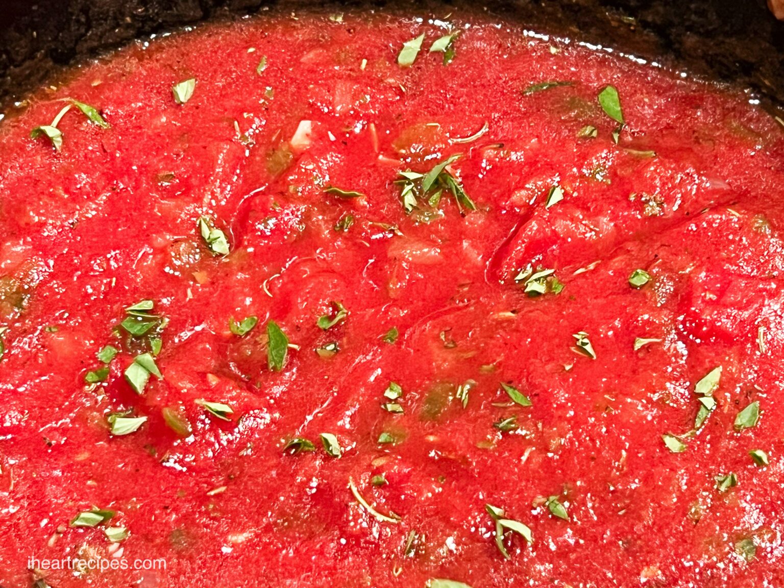 Meatless Spaghetti Sauce I Heart Recipes