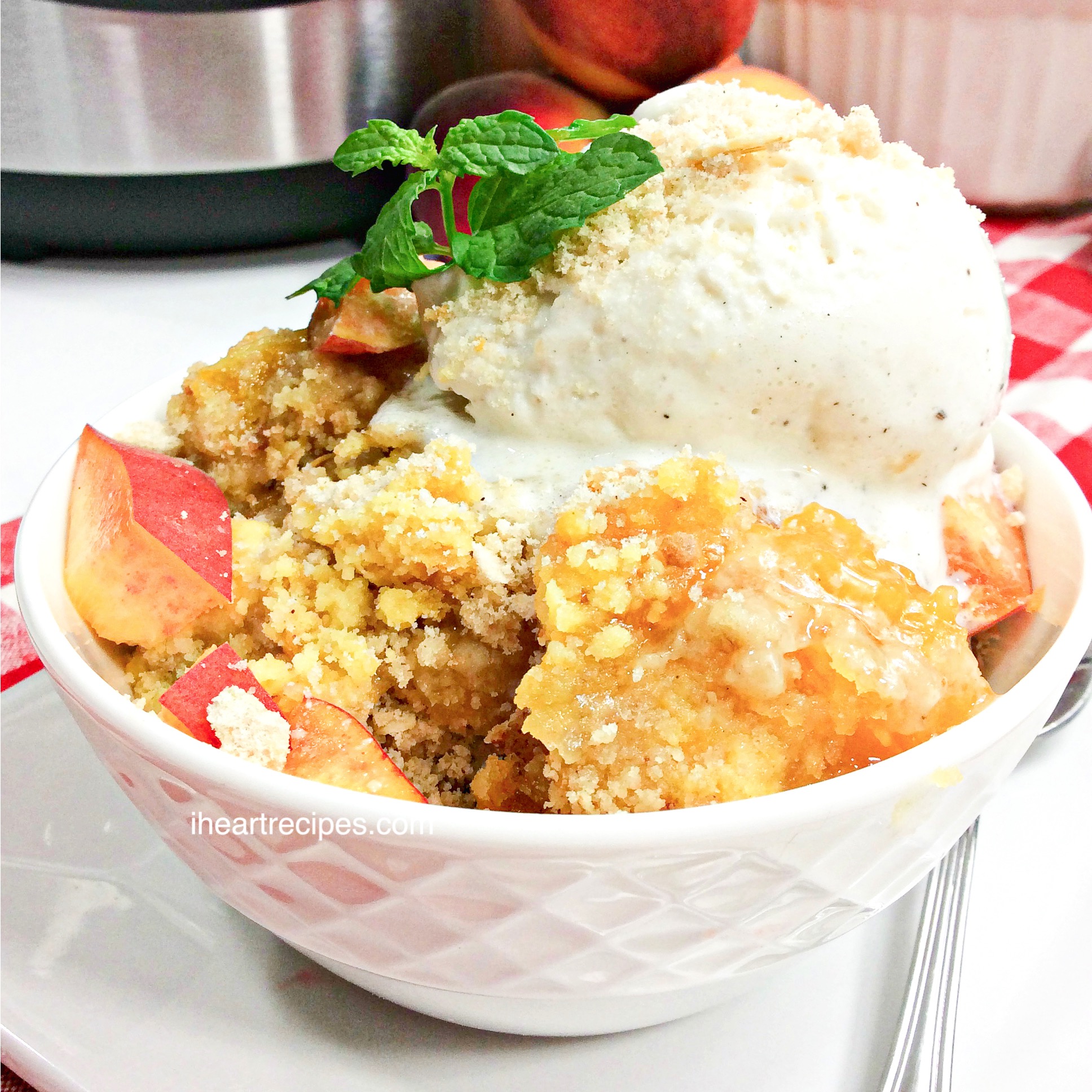 Instant pot best sale peach cake