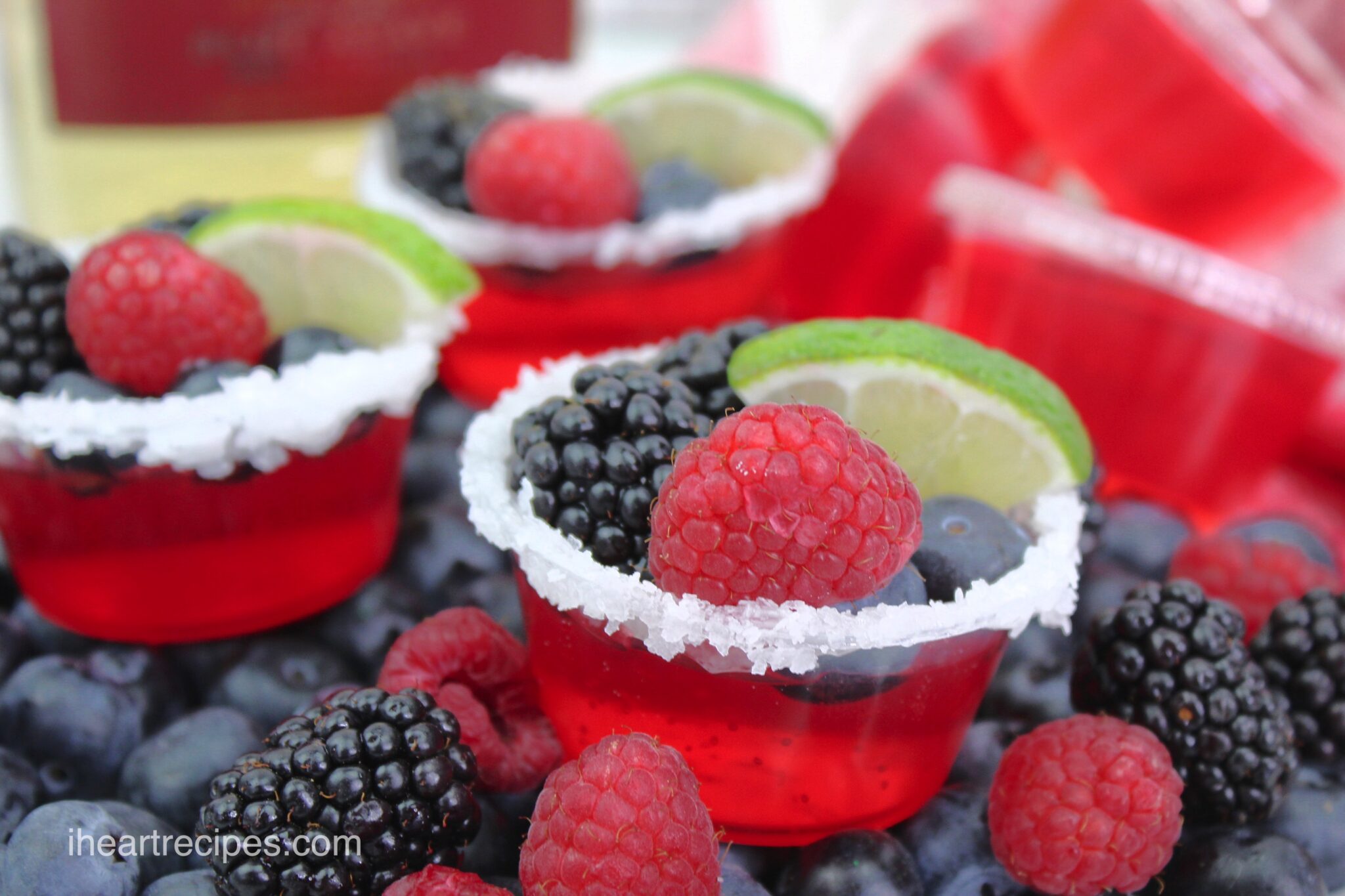 Tri Berry Jello Shots I Heart Recipes